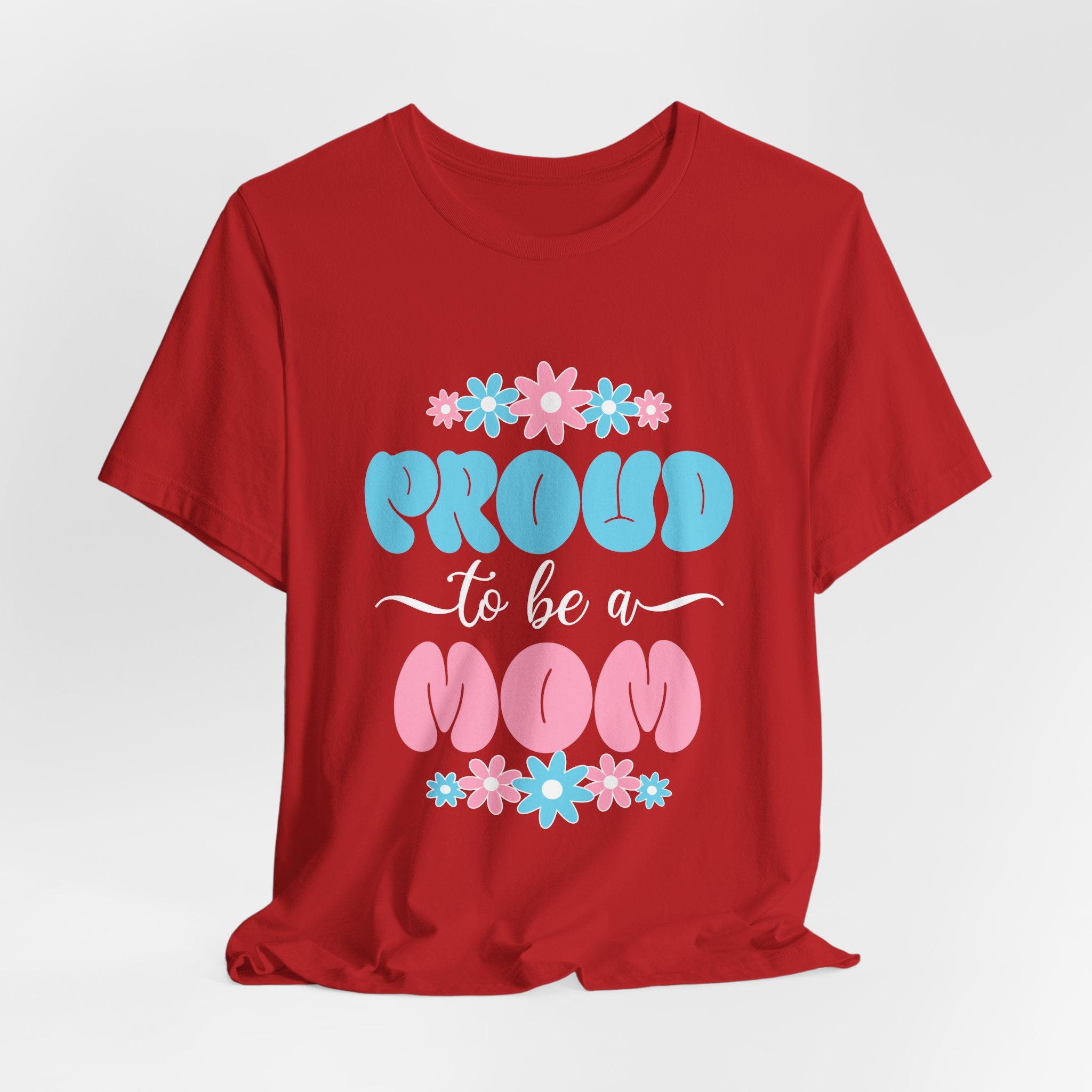 Proud To Be A Mom Shirt Floral Mama Tee Personalized Mothers Day Gift Custom Name Flower Shirt Comfort Colors Aesthetic Mom Gift