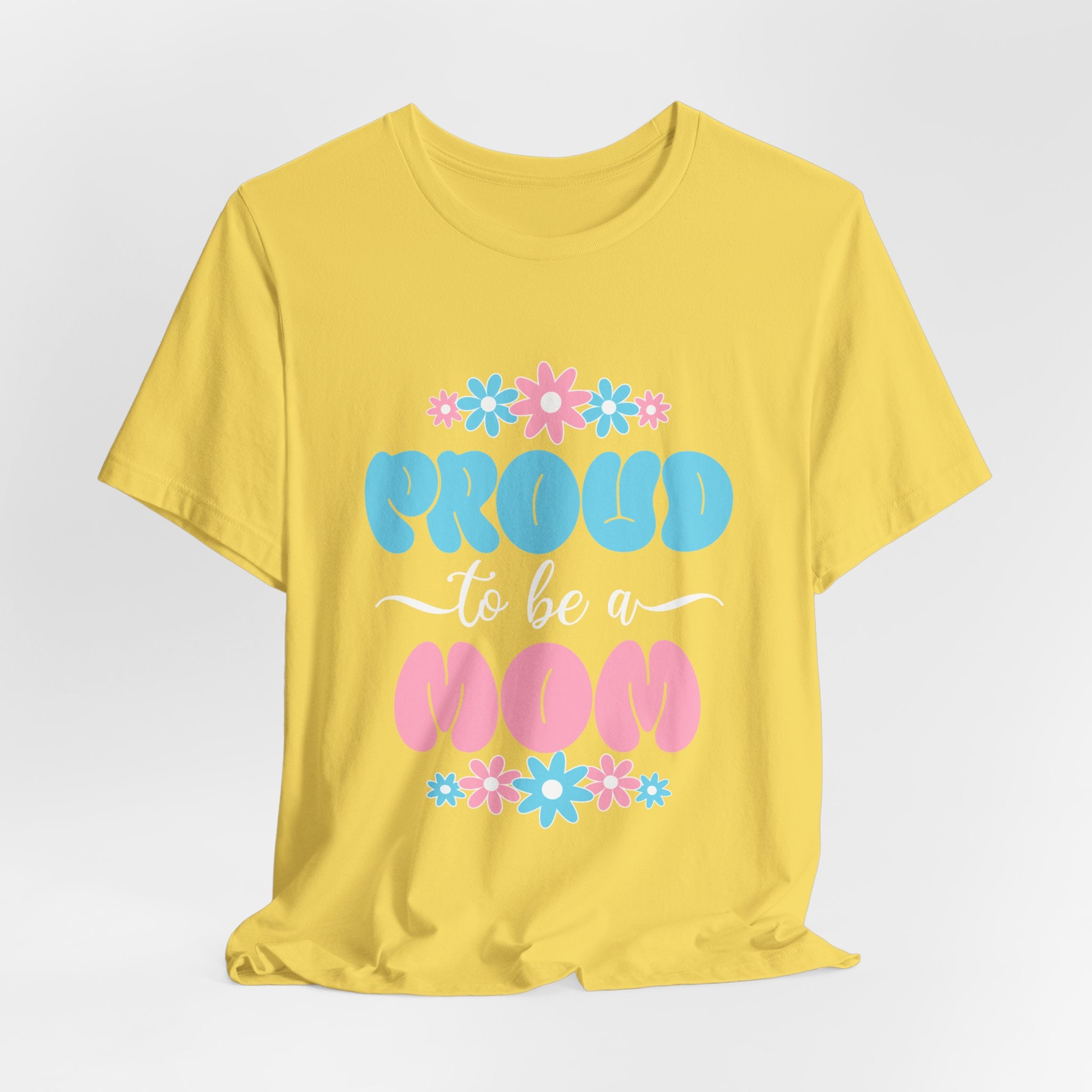 Proud To Be A Mom Shirt Floral Mama Tee Personalized Mothers Day Gift Custom Name Flower Shirt Comfort Colors Aesthetic Mom Gift