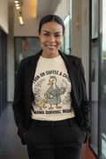 Coffee And Chaos Shirt, Funny Mom Shirt, Motherhood Tee, Gift For Mom, Tired Mama Shirt, Duck Mom Graphic Tee