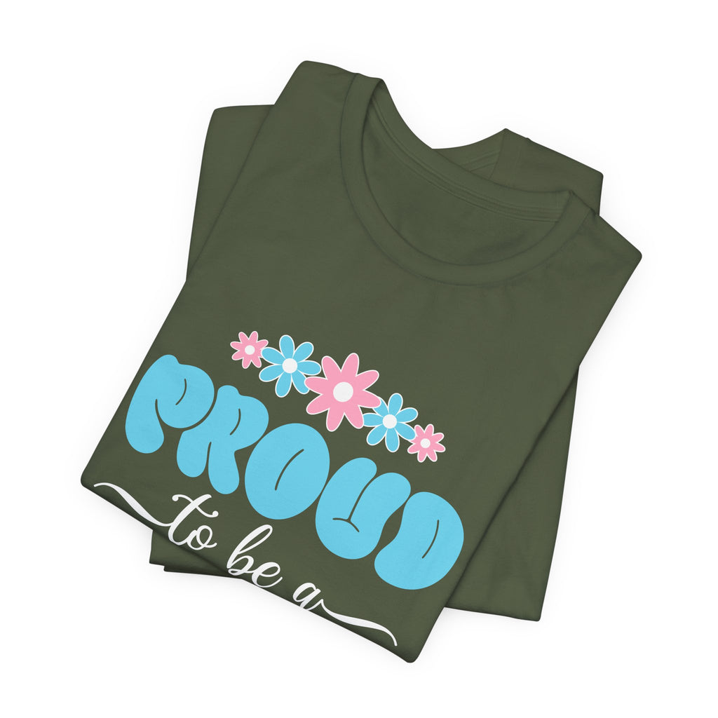 Proud To Be A Mom Shirt Floral Mama Tee Personalized Mothers Day Gift Custom Name Flower Shirt Comfort Colors Aesthetic Mom Gift