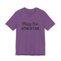 Messy Bun Getting Sh*t Done Shirt | Funny Mom Life T-Shirt | Sarcastic Mom Tee | Trendy Mom Gift | Motherhood Humor Shirt | Busy Mom Shirt