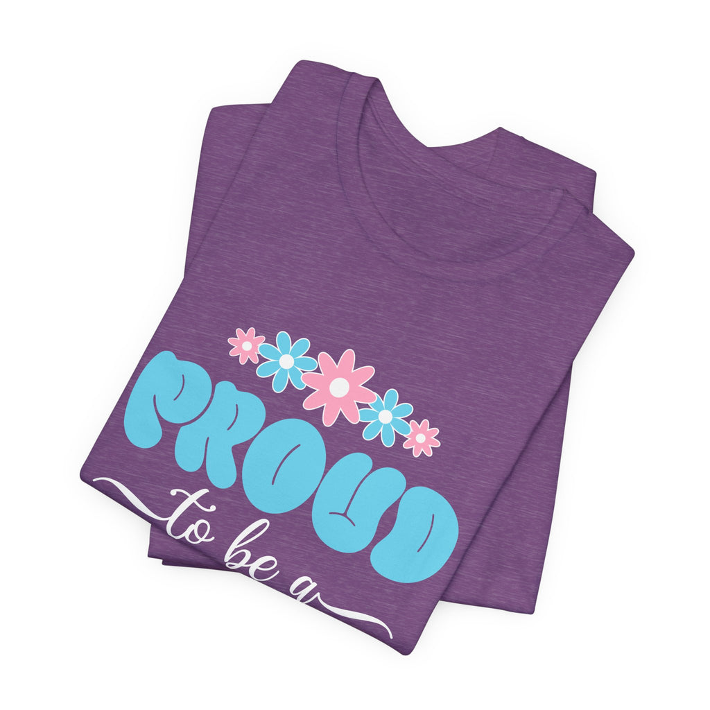 Proud To Be A Mom Shirt Floral Mama Tee Personalized Mothers Day Gift Custom Name Flower Shirt Comfort Colors Aesthetic Mom Gift